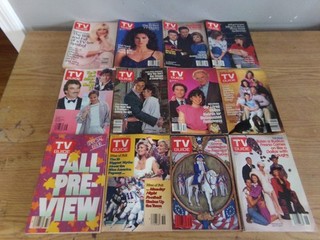 1986 LOT OF 47 TV GUIDE MAGAZINES BOSTON EDITIONS