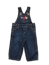 OshKosh B  Gosh Toddler Girls Overalls Romper 12 Months Vintage Late 90  s