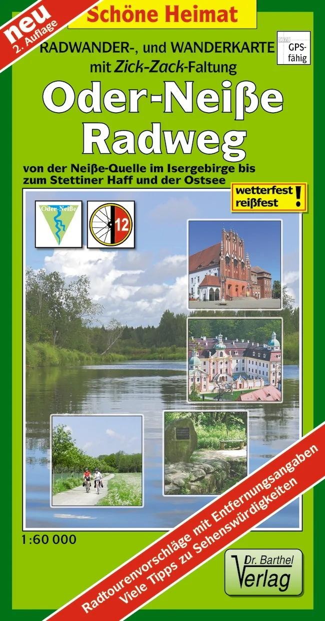 Radwander- und Wanderkarte Oder-Neiße-Radweg Verlag Barthel