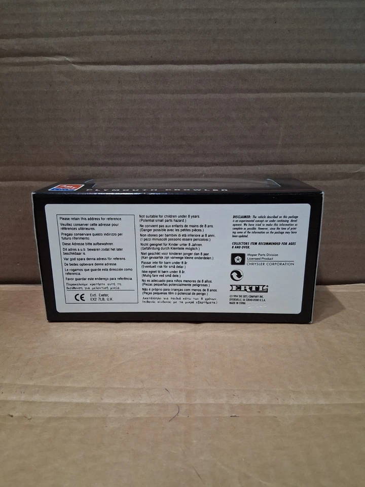 1994 PLYMOUTH PROWLER 促销模型-紫色带/原装盒 — 第 3/3 张图片