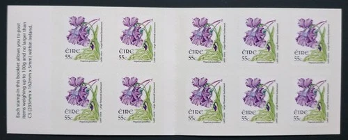 IRELAND 2009 WILD FLOWERS 55c BUTTERWORTH SELF ADHESIVE BOOKLET SMALL DESIGN MNH
