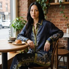 Zimmermann Shirt Size Small S & Pants Size Medium M - Silk Set