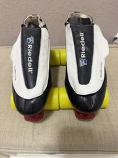 Riedell skunks 395 Size 10 Power Trac Plates Anabolix Wheels Bones Bearings