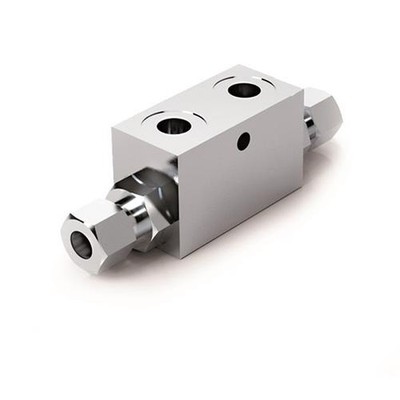 Hydraulic Double Pilot Operated Check Valve, BSP X Pipe Mounting DIN 2353, VBPDE