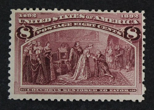 CKStamps: US Stamps Collection Scott#236 8c Columbian Mint LH OG