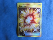 Pokemon Trainer, Beast Ring 141/131, Gold Full Art, , Forbidden Light NM