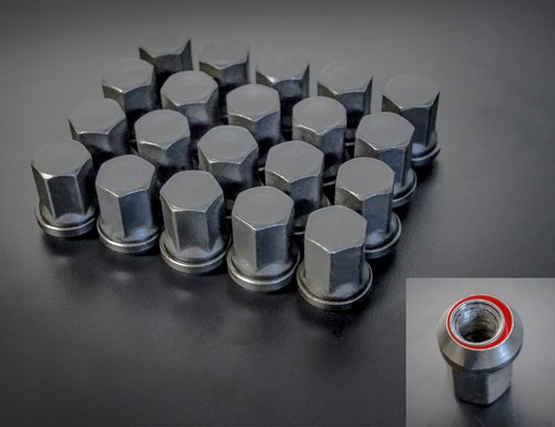 NEW 1/2-20 RH Black PCD Adjusting Variation Wobble Hex Lug Nut Kit ( 20pc ) - Picture 3 of 12