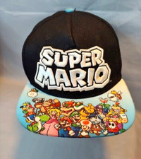 Super Mario Bros Baseball Cap Hat Youth Adjustable Snap Back