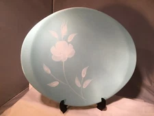 Vintage Canonsburg Pottery Sky Line Blue Frost Platter Beautiful 14" Diameter US