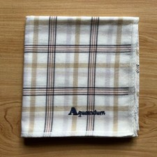 HANDKERCHIEF VINTAGE ART PLAIDS  CHECKS MEN'S COTTON POCKET SQUARE 19" B0575