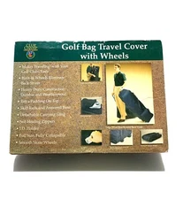 Club Champ Golf Bag Travel Cover w/Wheels NEW IN BOX Fully Collapsible 