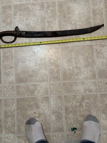 Rare Antique Briquet Sword Unknown Maker Marks Hussars Sabre French Napoleon