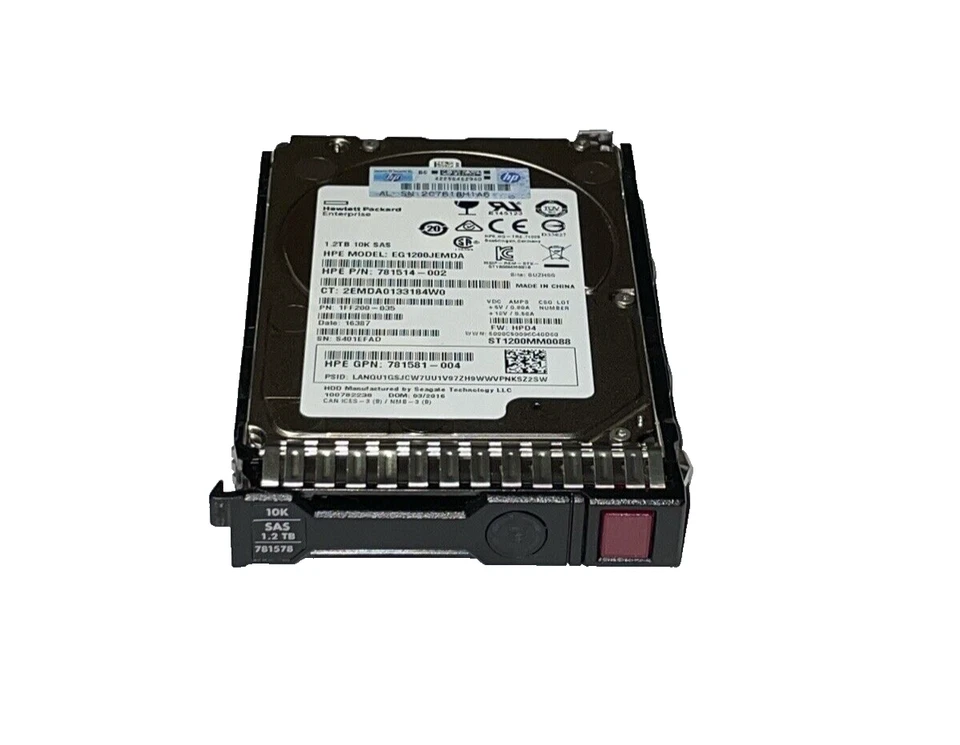 1.2 TB HP 781514-002 781581-004 (EG001200JEMDA) SAS 10K 12Gbs 2,5" Festplatte