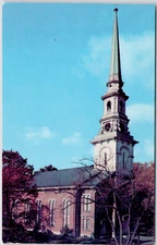Bangor Maine Unitarian Church Main Union Street USA ME View Vintage Postcard