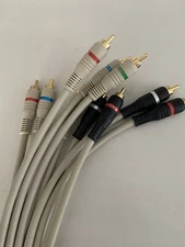 Audio-Video Cable Set Of 5 Cables 6 feet Long