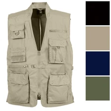 Tactical Concealed Carry Vest Cargo Travel Outdoor Plainclothes CCW Multi-Pocket
