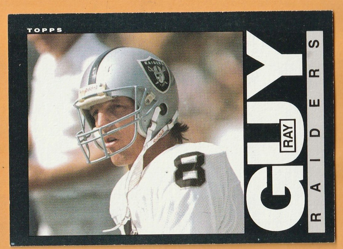 Ray Guy Los Angeles Raiders 1985 Topps #288 HOF Southern Mississippi Eagles