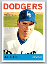 2013 Topps Heritage #88 A.J. Ellis Los Angeles Dodgers