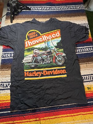 Vintage Harley Davidson Tee Shirt SHOVELHEAD 1966-1984 Holoubek