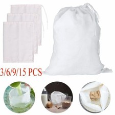 Bolsa de leche de nuez de algodón orgánico reutilizable de 3 piezas para hacer café y queso