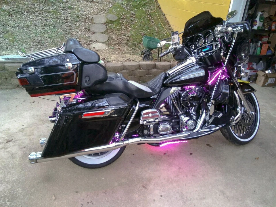 3.5" Deep Tone Throaty Sound Slip-On Mufflers Exhaust For 95-16 Harley Touring - Image 3 of 4