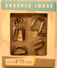 Sharper Image Mind Game Brain Teasers Wire Puzzel