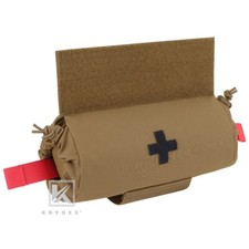 KRYDEX Roll Up IFAK Drop Pouch Med EMT Trauma Pack for Vest Chest Rig Green
