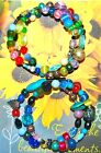 2-Strand Multi-Color Beaded Coil Bracelet Usa Made * Usa Shipping
