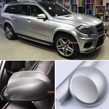 3D Satin Brushed Full SUV Car Truck Vinyl Wrap Hood Roof Sticker 65FT Silver BO