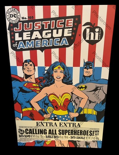 Juego de caja bomba de baño JUSTICE LEAGUE OF AMERICA ©2024 WONDER WOMAN BATMAN SUPERMAN - Imagen 1 de 3