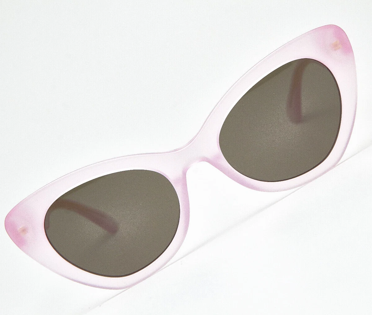 PINKLADY Occhiali Da Sole Occhio Di Gatto Sottili – Montatura Bianco – Lenti UV400
