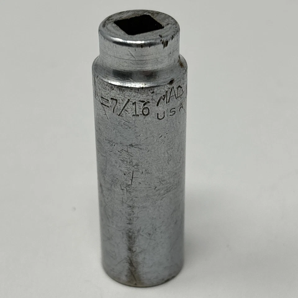 MAC Tools 7/16" Deep 6 Point Socket  1/4" Drive  USA  MD146 - Image 2 of 4