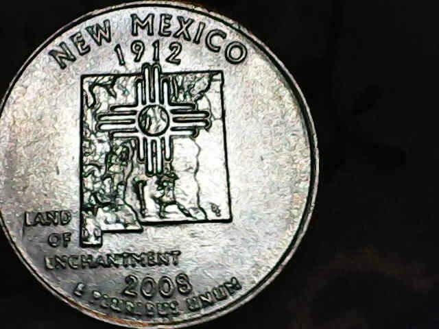 2008 D New Mexico STATE Quarter Ddo+ddr - Image 2 of 4