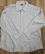 Van Heusen Light Blue Flex XXL Men's Long Sleeve Button Down Classic Fit