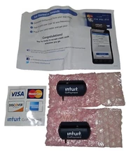 Debit Card Readers Intuit GoPayment Credit Quickbooks 3.5mm Jack Lot Of 2