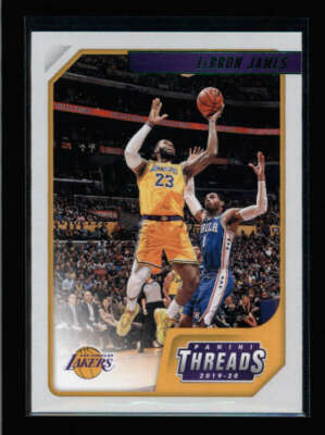 LEBRON JAMES 2019/20 PANINI CHRONICLES #86 THREADS GREEN PARALLEL AZ4626