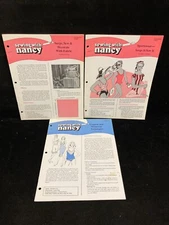 SEWING WITH NANCY ZIEMAN VIDEO TRANSCIRPTS , LOT OF 3, 1988-1990, #310,#330,#855