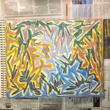 Drawing 11X14" Oil Pastel on Paper