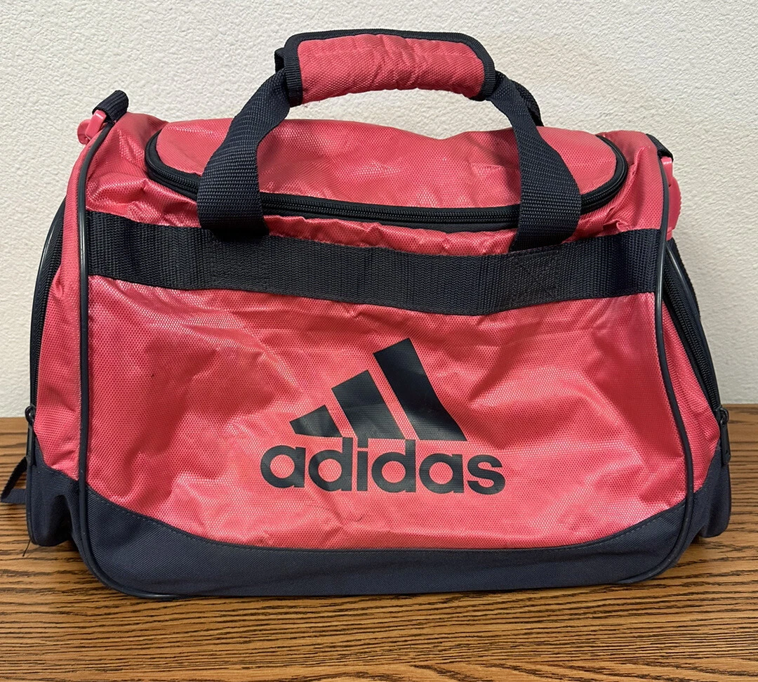 Adidas Bag Pink Black Duffel Bag Travel Train Gym Workout Fitness