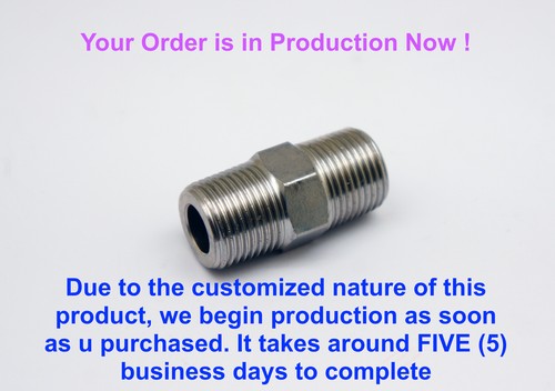 BSPT Tapered R 1/4" to BSPT Tapered R 1/4" Male Stainless Sensor Adaptor Fitting - 第 2/4 張圖片
