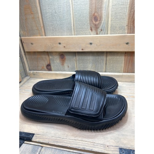 New Adidas Mens Triple Black Alphabounce Slide 2 Basketball Sandal GY9416 US11