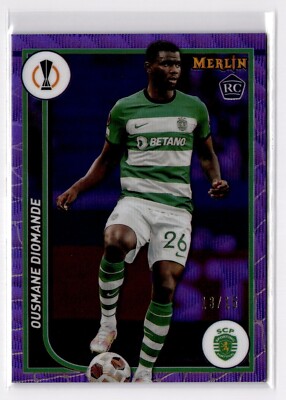 2024 Topps Merlin Purple Wave Refractor Ousmane Diomande /15