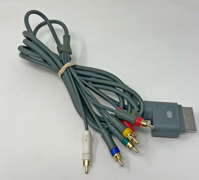 Xbox 360 Component HD AV Cable Genuine Original OEM Used 6 ft Tested Works