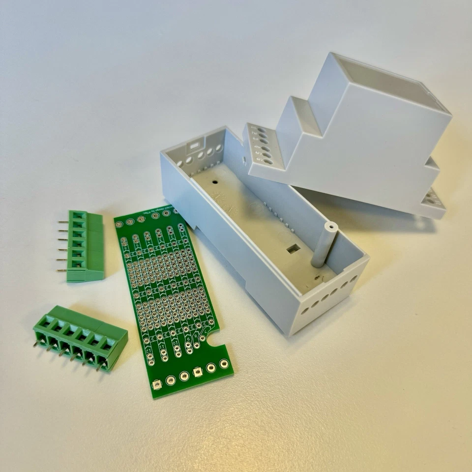 Hutschienengehäuse IOT 2C Platine Prototyp Bausatz DIN rail ESP Hutschiene - Bild 2 von 4