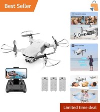 Foldable 1080P Mini Drone with Wi-Fi FPV - 30 Minutes Flight Time  Easy Control