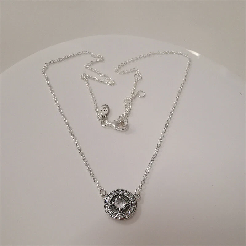 Pandora vintage allure necklace rose sale