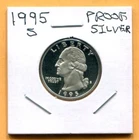 Gem 1995-S Proof Cameo Silver Washington Quarter - Free Shipping