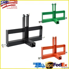 3 Point Hitch 2'' Trailer Receiver Hitch Tow Drawbar Category 1 Tractor Adapter