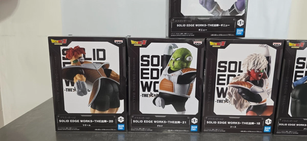 Figura Banpresto Squadra Dragon Ball Solid Edge Works 12-18 cm versos japoneses.