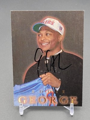 1996 Fleer Rookie Auto Eddie George #A2 Auto RC